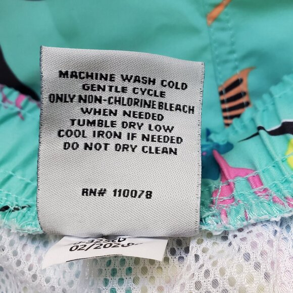 U.S. Surf Club Men's Fish Print Swim Trunks Size L - Picture 6 of 8